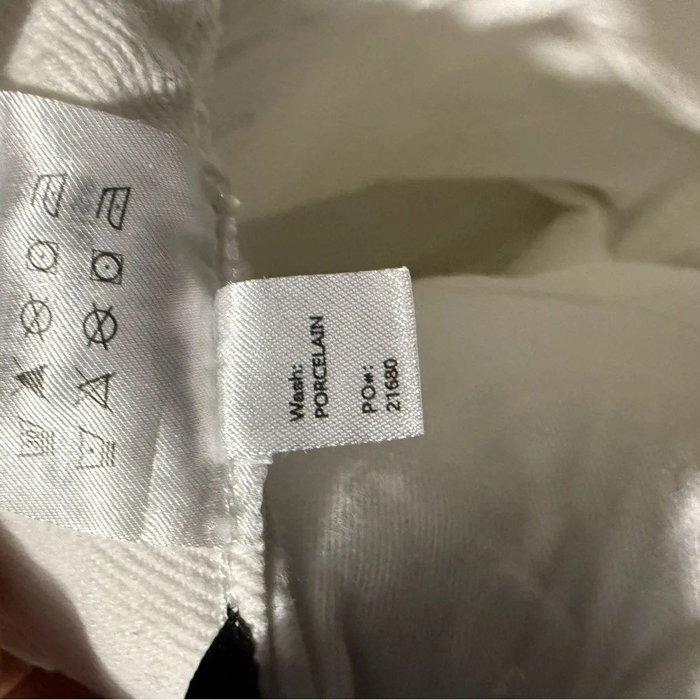 Reformation Cynthia High Rise Long Jeans Women's 29 Frayed Hem in Porcelaiin - Picture 6 of 8